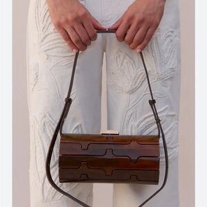 Cult Gaia Dark Brown Shoulder Bag